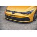 Накладка сплиттер на передний бампер на VW Golf VIII